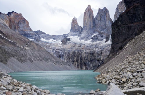 Torres towers in Torres del Paine Chile