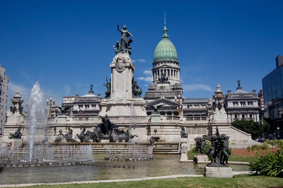 Fountain in Downtown Buenos Aires