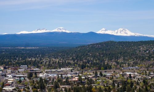 Bend Oregon view from Pilot Butte