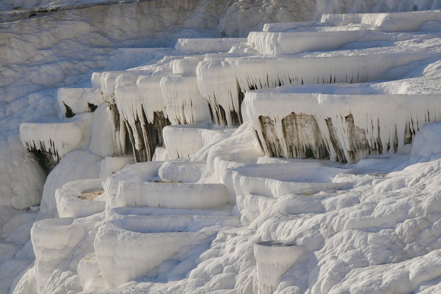 Dry travertines in Pamukkale