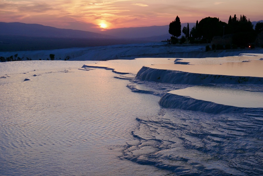 Sunset in Pamukkale