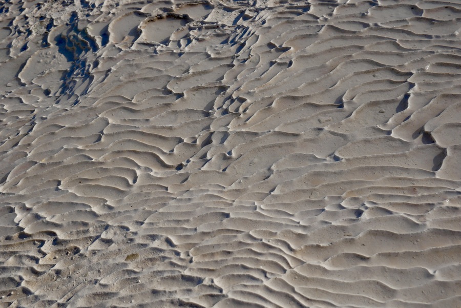 Texture of the Pamukkale travertines